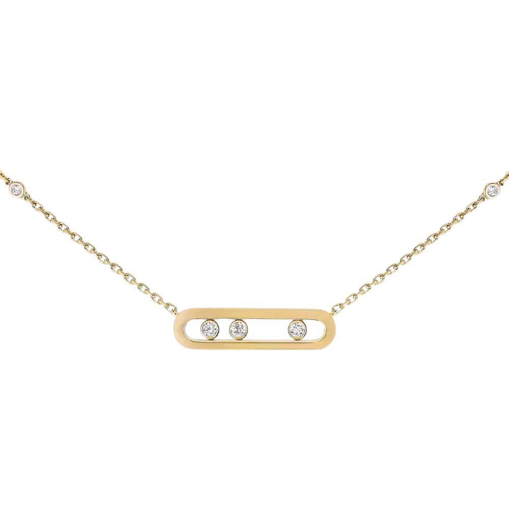 Messika 18k Yellow Gold Baby Move Diamond Necklace